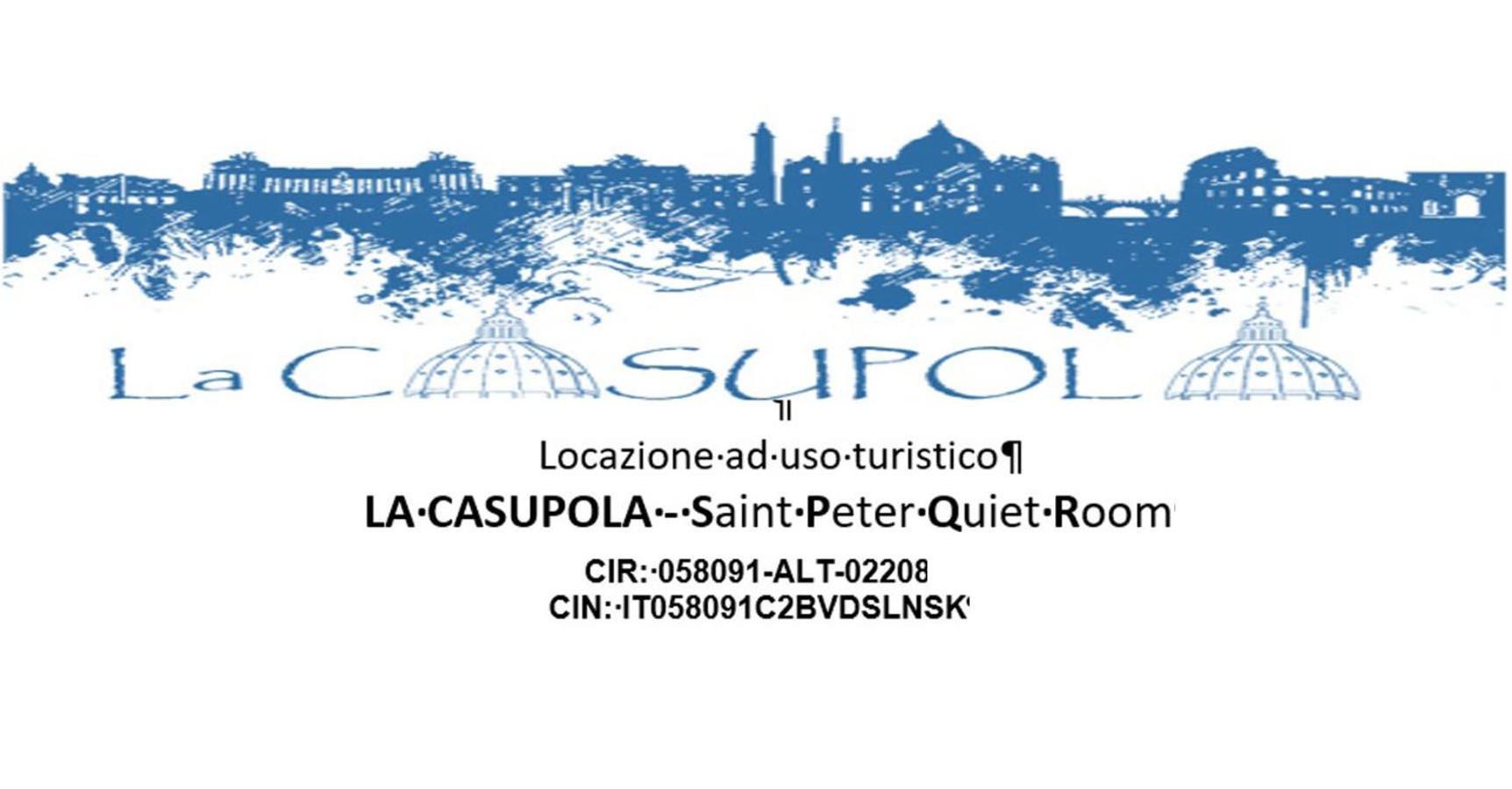 La Casupola Saint Peter'S Quiet Room Rom Exterior foto